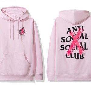 Anti Social Social Club ASSC Cancelled Pink Hoodie